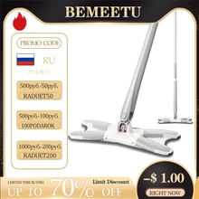 X-Type Squeeze Flat Mop Hand-Free 360 Spin Lazy Floor Mop With 3Pcs Microfiber Pads Dry Wet For Household Kitchen Cleaning Tools