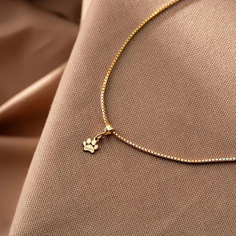 Custom Pet Paw Necklaceen 3