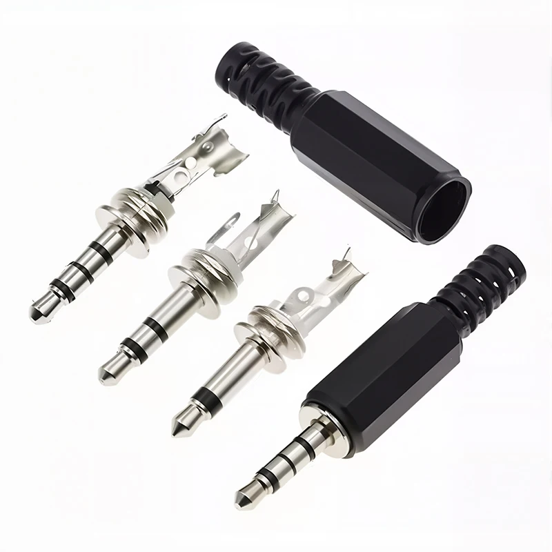 5/20PCS 3.5mm Audio Male Plug 3.5 Jack 2/3/4 Sections Connector for Microphone Headphone Audio Plug 4