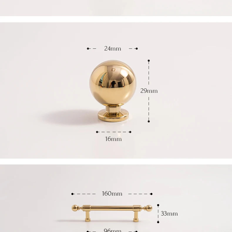 gold brass handle for cabinet and wardrobe