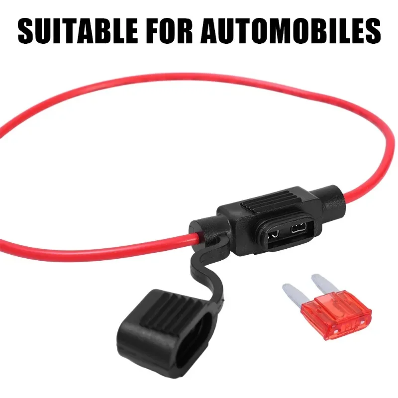Waterproof Car Mini Blade Fuse Holder Splash-proof Box 12V 30A Fuses Blades Wire Cutoff Switch Socket Automotive Wear Parts fuse holder