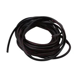 Universal 5M Car Door Protector - U Type Rubber Edge Guard & Scratch - Resistant Moulding Strip - 10m (Black)