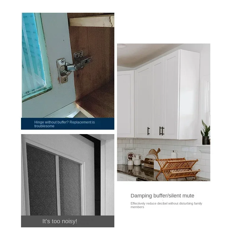 Description Picture 3 of item1pcs Hardware damper buffer wardrobe cabinet door Mute cabinet door collision preventer soft close damper tool chest cabinet