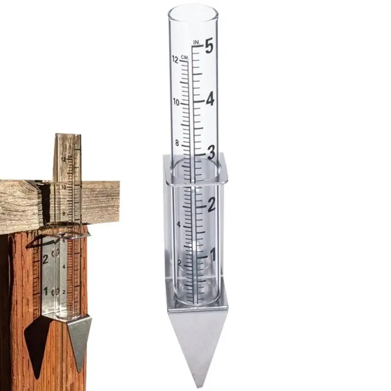 

Измеритель дождя из нержавеющей стали, многоцелевой износостойкий измеритель дождя с винтами, прибор для измерения дождя во дворе