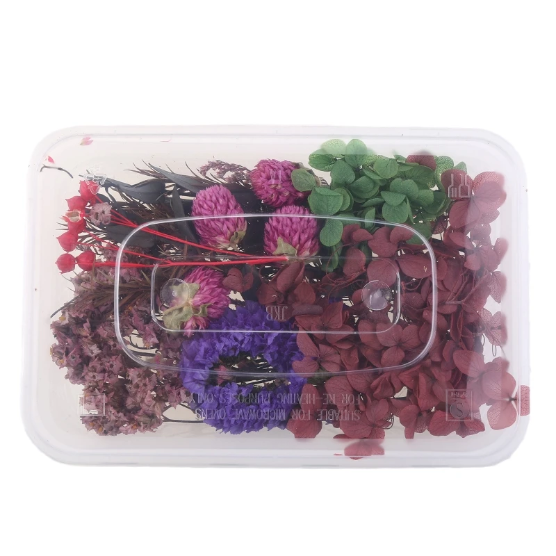 1 Box Real Mix Dried Flowers for Aromatherapy Resin Jewellery Dry Plants Pressed Flower Making Craft DIY Accessories Home