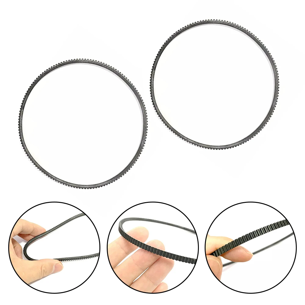 2pcs 5M375 Lathe Belt Elasticity Mute Replacement Lathe Belts For Most Bore 38mm Metal Mini Lathe Motor Power Tool Accessories