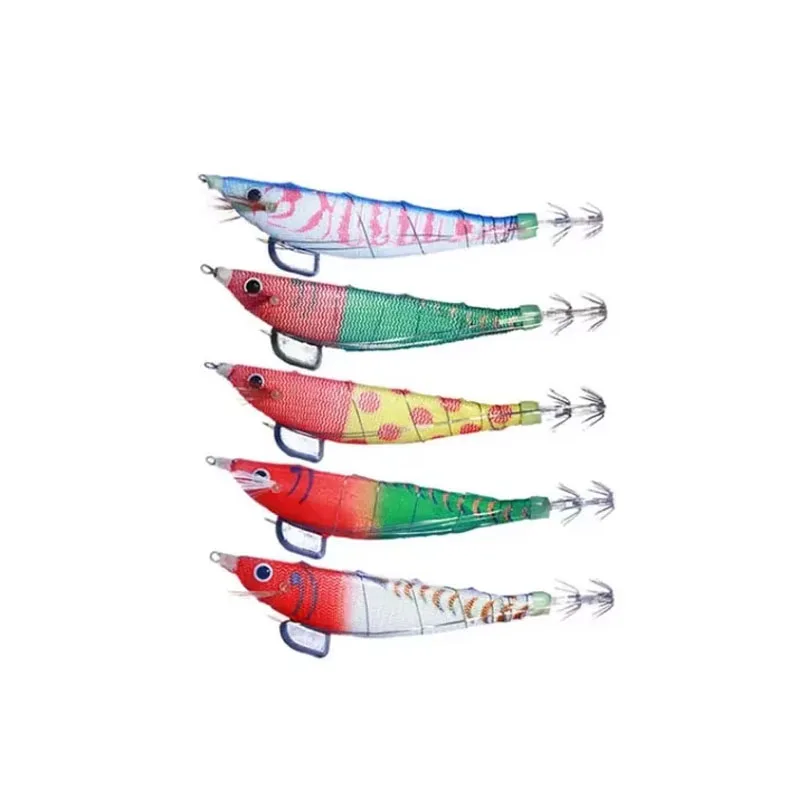 Lot De 15 Leurres Souples Lumineux Pêche En Mer - Crevettes, Poulpes, Calamars - 8.5 à 15cm