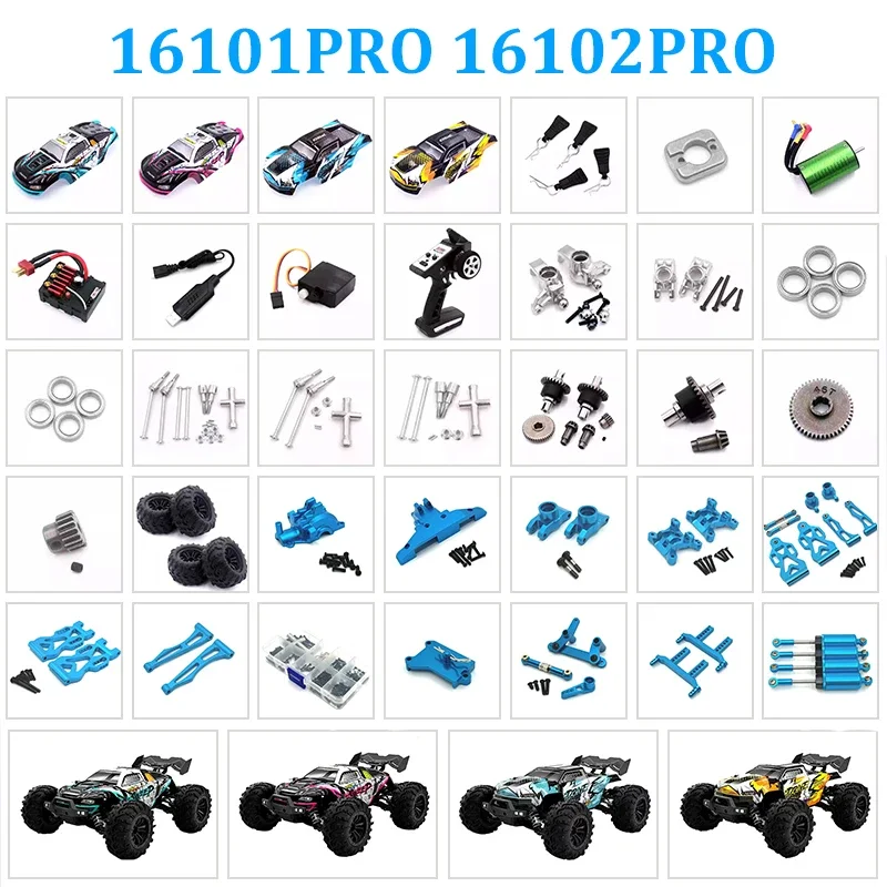 16101PRO 16102PRO SCY RC Automotive Parts Swing Arm Link Drive Shaft Car Shell Tyre Differential Gear Motor ESC Screw Tool Box front differential vacuum actuator