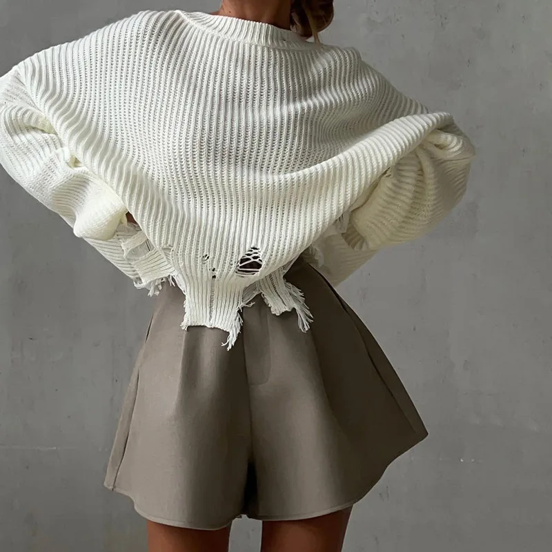 

Women High Waist Shorts Summer Casual Loose A-line Wide Leg Short Pants Solid Fashion Pocket Office Lady Trousers Streetwear