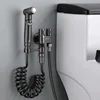 1-in-2-out Dual Control Valve, Double Control Mini Shower,Extra Long Hose High Pressure Bathroom Faucet Kit for Bidet And Shower 4