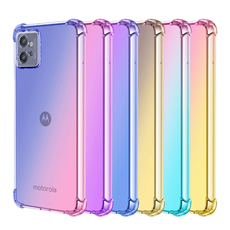 Shockproof Gradient Silicone TPU Protective Phone Case