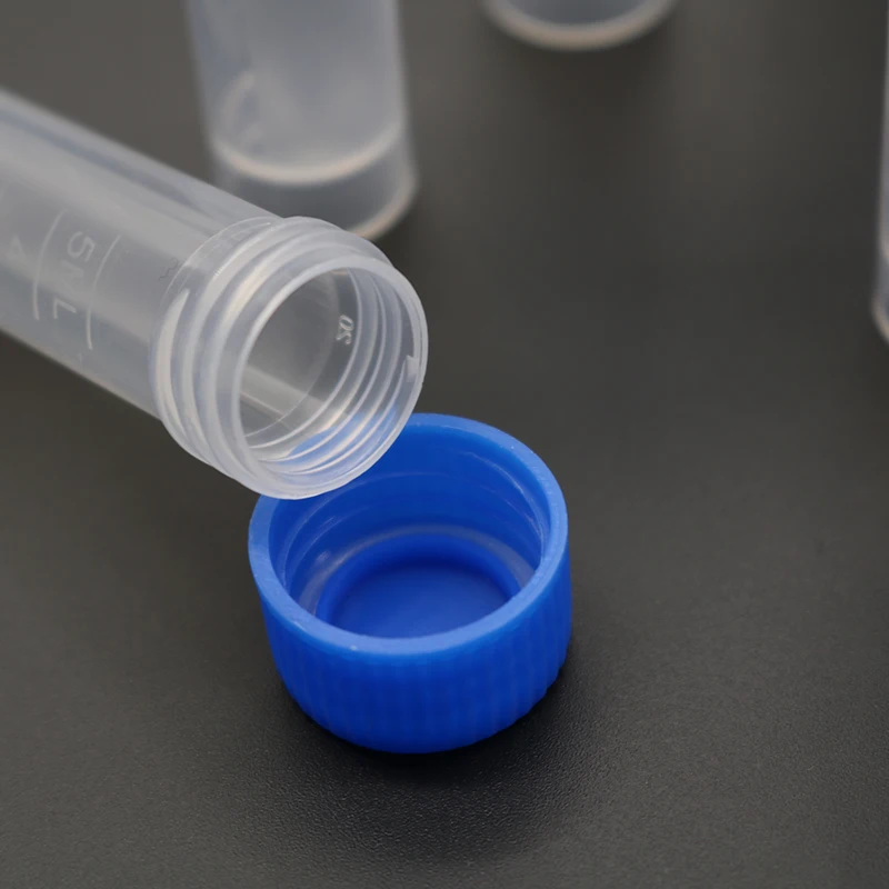 Plastic Sample Scientific Experiment Bottle Test Tube Mini Bottle Small Storage Container 10pcs 5ml 14x50mm