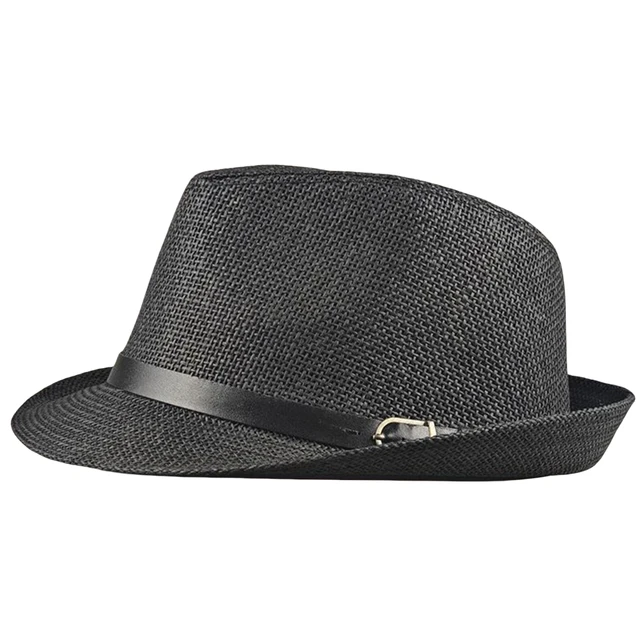 Oversize Big Head Men's Straw Fedoras - Outdoor Fishing Trilby Sun Hat for Dad Summer Beach Fashionable Women's Large Size Hat 3