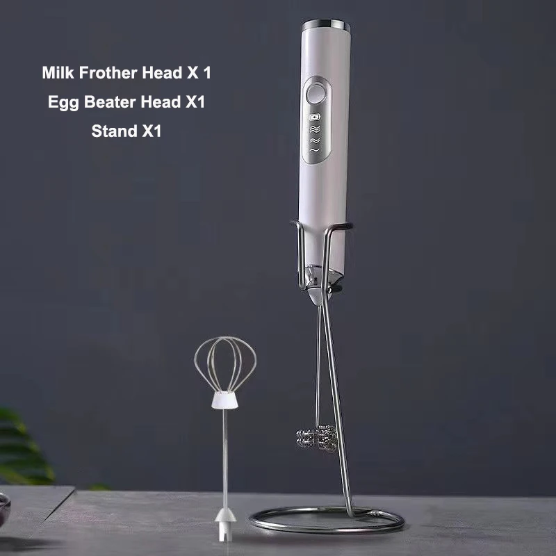 1200mAh Powerful Wireless Electric Milk Frother Stand Mixer USB Rechargeable  Food Blender Whisk Automatic Food Mixers Egg Beater - AliExpress