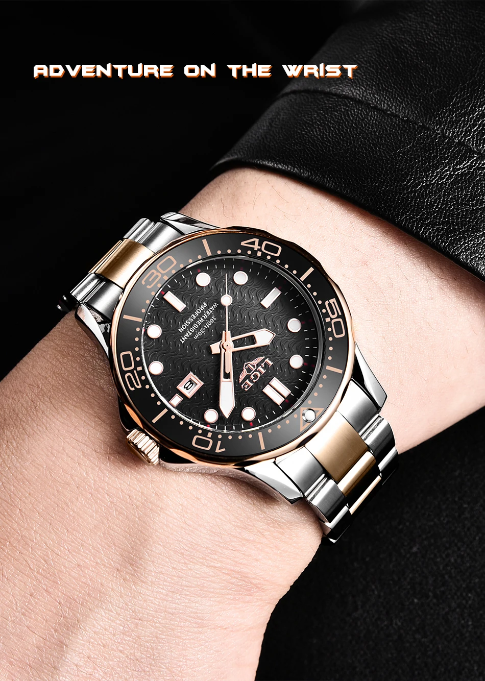 2022 LIGE New Business Mens Watches Top Brand Luxury Dive Watch For Men Waterproof Date Clock Sport Watch Relogio Masculino+Box