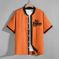 Fashion Shirts For Men 2023 New Summer Shirts Blouses For Men Loose Baseball Collar Button Front Shirt Casual Shirt Jacket 패션 - Image 4