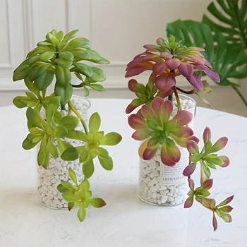1 pz pianta succulenta artificiale decorazione finta per balcone interno decorazioni per la casa realistica finta succulenta per il paesaggistico 1