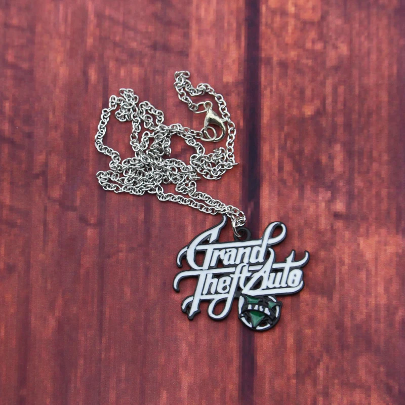 Hot Ps4 Gta 5 Game Fashion Cool Collana Grand Theft Auto V Ciondolo Per Uomo Ragazzi Fan Catena A Maglie Gioielli Regalo Da Uomo