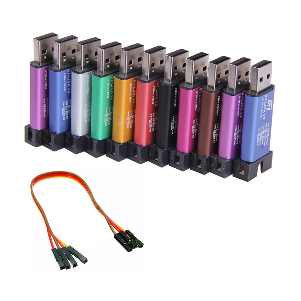 St-Link V2 Simulatore Download Programmatore Indicatore Led Stm8/Stm32 Simulatore Download Programmatore Programmazione Colore Casuale