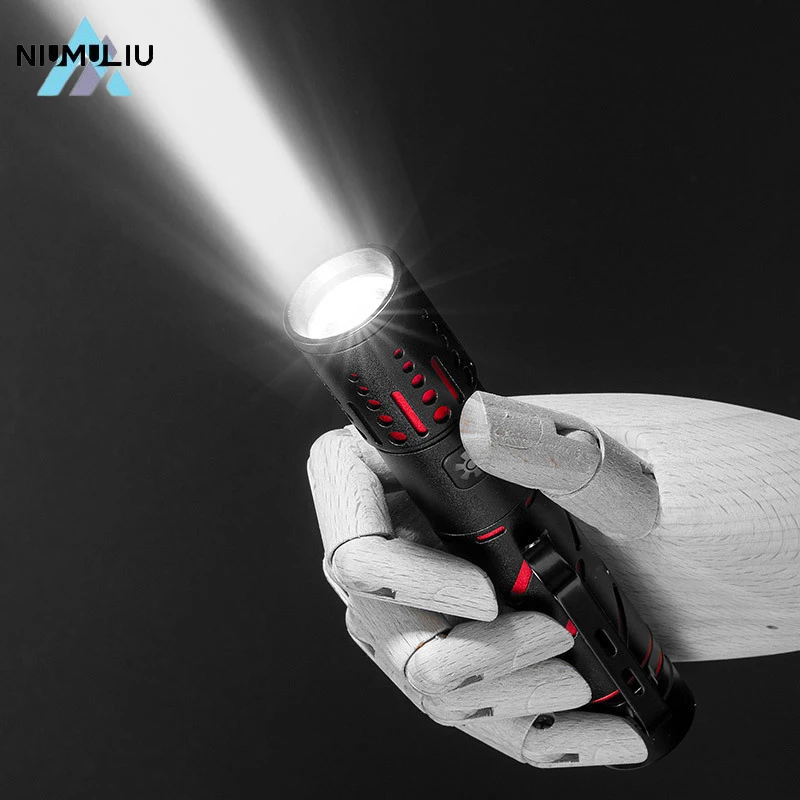 

C2 30w High-Power Led Flashlight Ultra-Long Lighting Distance Telescopic Zoom Waterproof Aluminum Alloy Camping Fishing Lamp