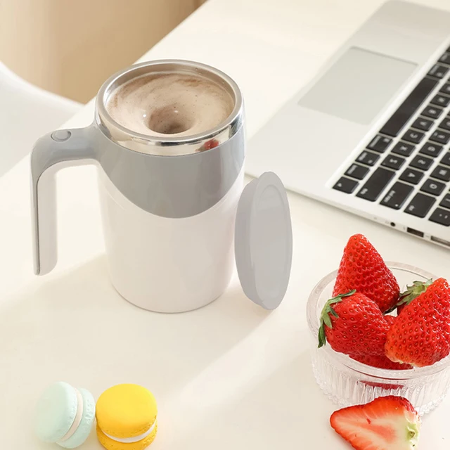 Electric Stirring Cup, Lazy Electric Coffee Stirring Cup, Stainless Steel  Automatic Stirring Milk Cup - Temu