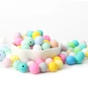 20/50/100/500Pcs 12mm BABY Silicone Beads Round Pacifier Clips Nipple Holder Beads Teether Teething Toys Food Grade BPA Free 5