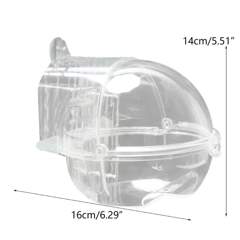 Parrot Bathtub For Cage Pet Bird Bath Tub Screw On Parrot Bath Tub Shower Box Transparent Bathing