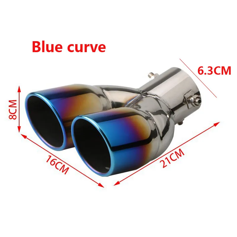 thumbnail image 2 of Universal Muffler X AUTOHAUX Car Pipe Heart Shaped Applicable Diameter J 1066288 2 of 14