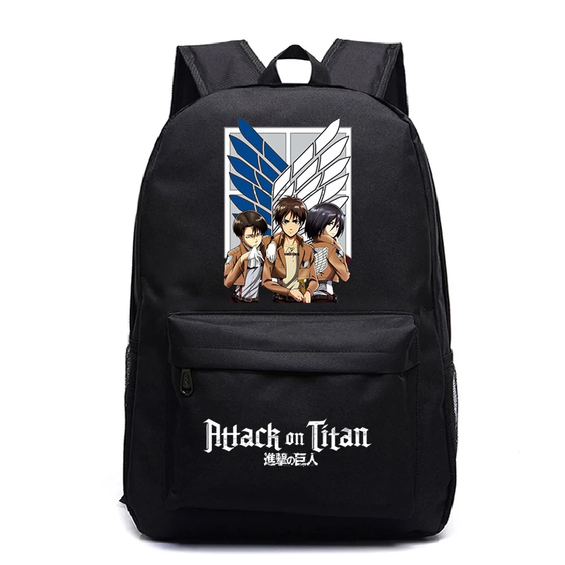 

Anime Attack on Titan Shingeki No Kyojin School Backpack Bags Kawaii Teenager Anime Bookbag Boys Girls Schoolbag Kids Knapsack