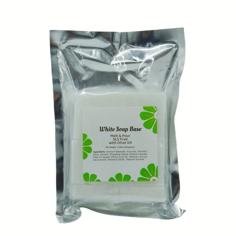 Glycerin Soap Base Premium 250g Melt and Pour Soap Base SLS/ SLES Free Unscented Easy to Cut and Melt glycerin soap base
