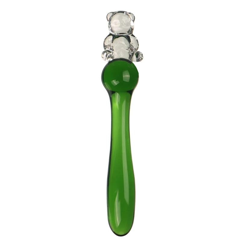 4 Colors Cute Bear Pyrex Glass Anal Dildo Crystal Bead Ball Butt Plug Sex  Toys | eBay