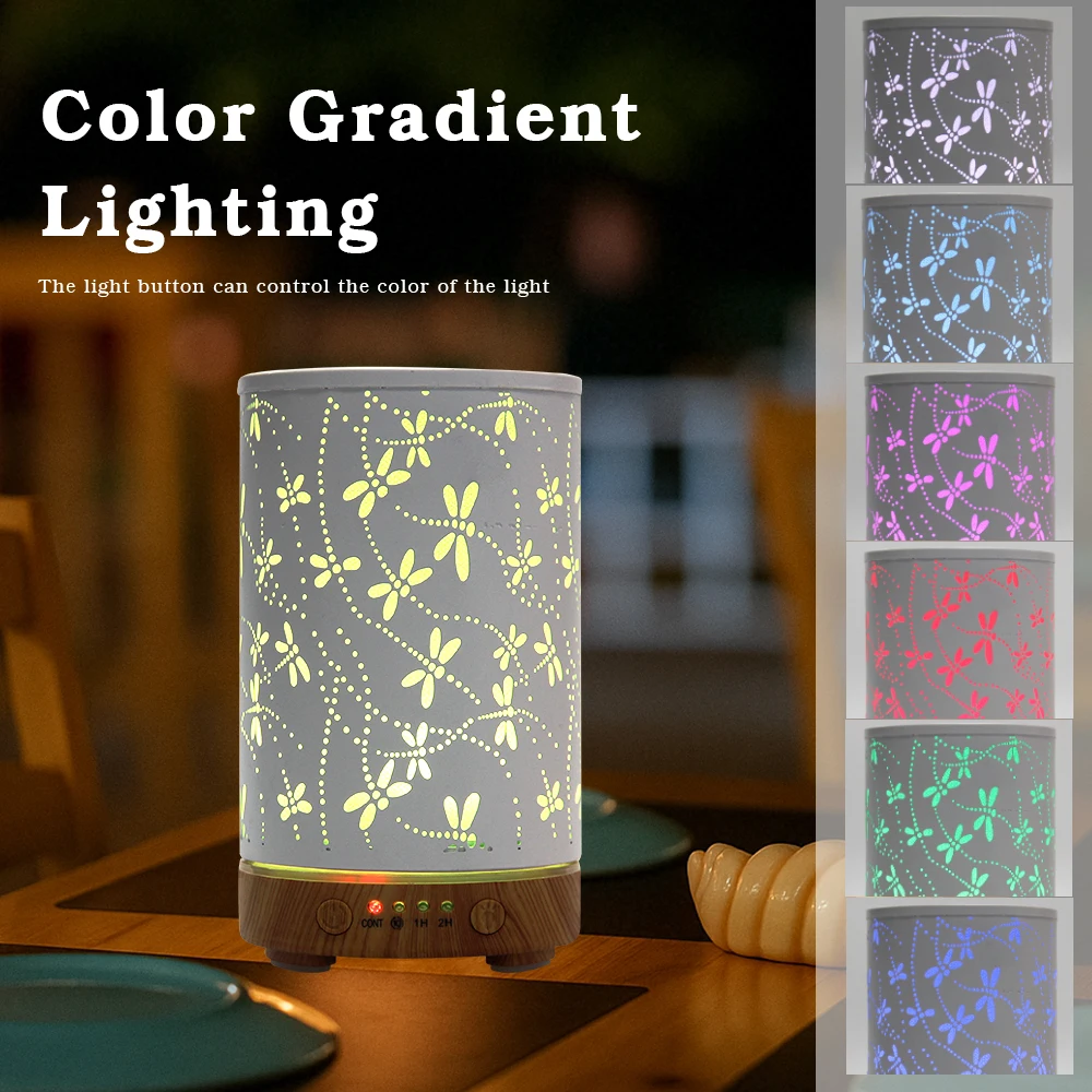 Dragonfly Cool Mist Essential Oil Diffuser with Auto Shut-Off, 100ml Capacity