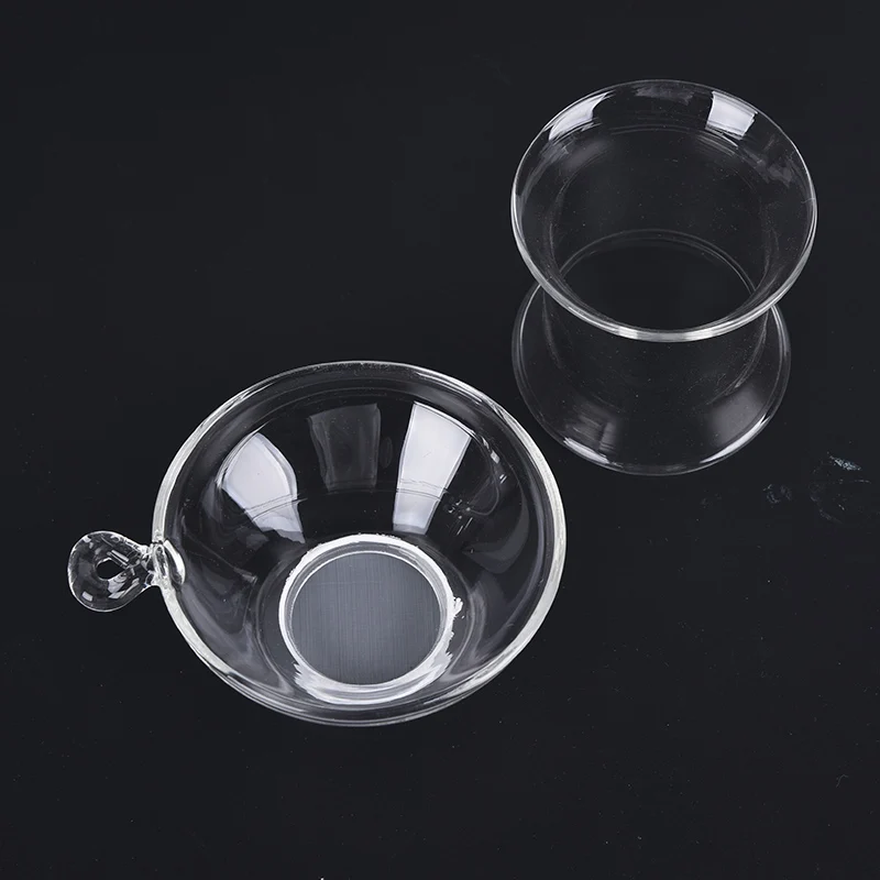 

1X Glass Tea Strainer With Handle For Loose Leaf Tea Infuser Tea Filter Colander