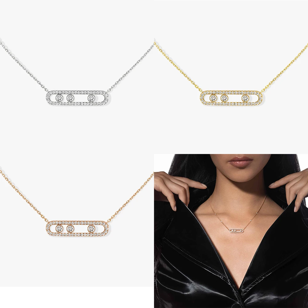 

Move Large Necklace S925 Silver Ideal Charming Party Favors and Gifts for Women