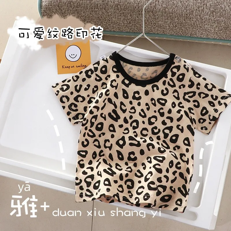 T-shirt For Baby Girl Clothes Summer Trendy Clothing Printing Fashion Tops Short Sleeved T Shirts Baby Kids Tees Boys' Blouse
