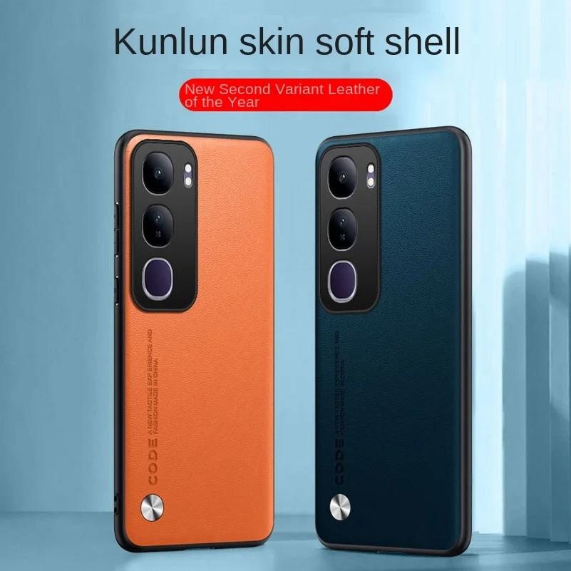 Luxury Plain Leather Hard Phone Protective Case Cover