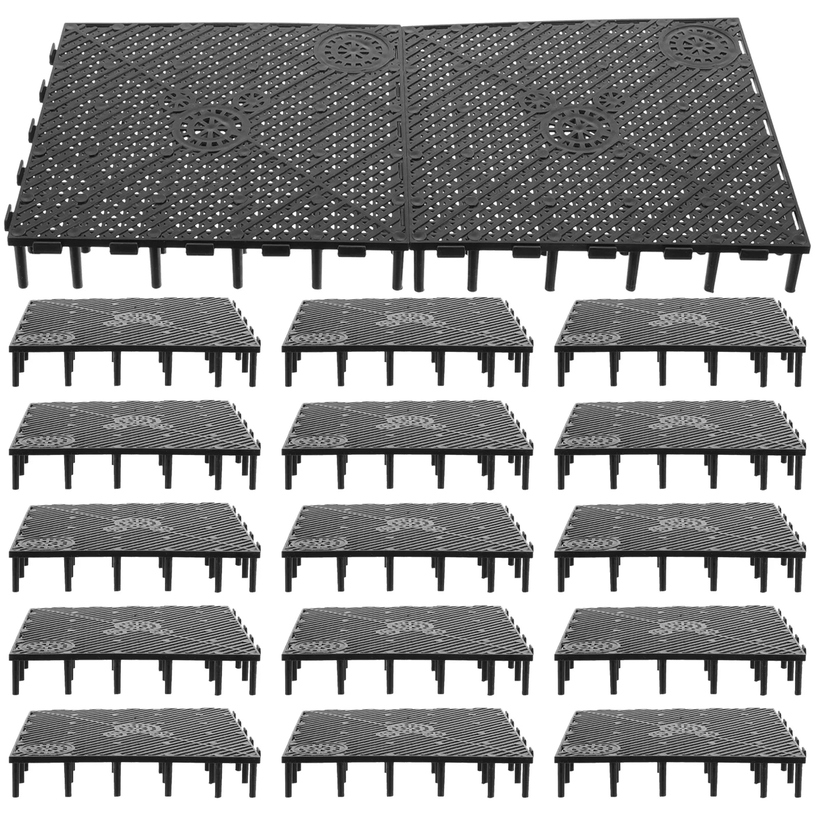 

Aquarium Bottom Grid: Plate Tank Bottom Filter Aquarium Undergravel Filter Board Divider Tank Bottom- Black