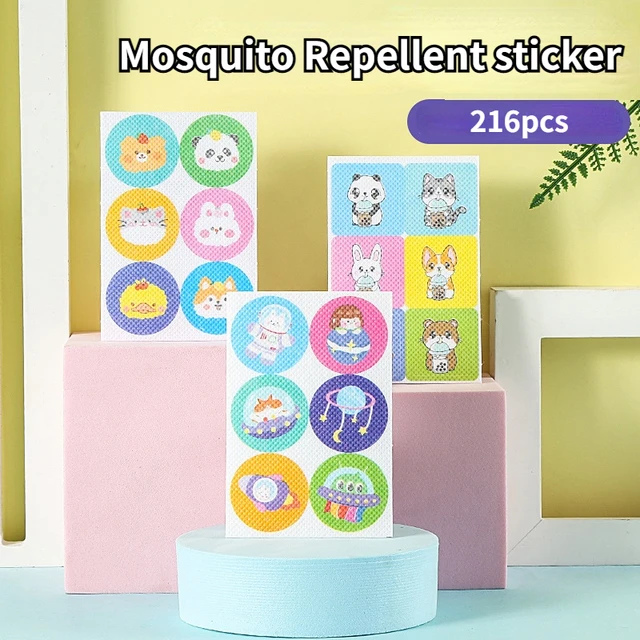 216 Db Szúnyogtaszító Foltok Matricák 100% Természetes Nem Toxikus Tiszta Illóolaj