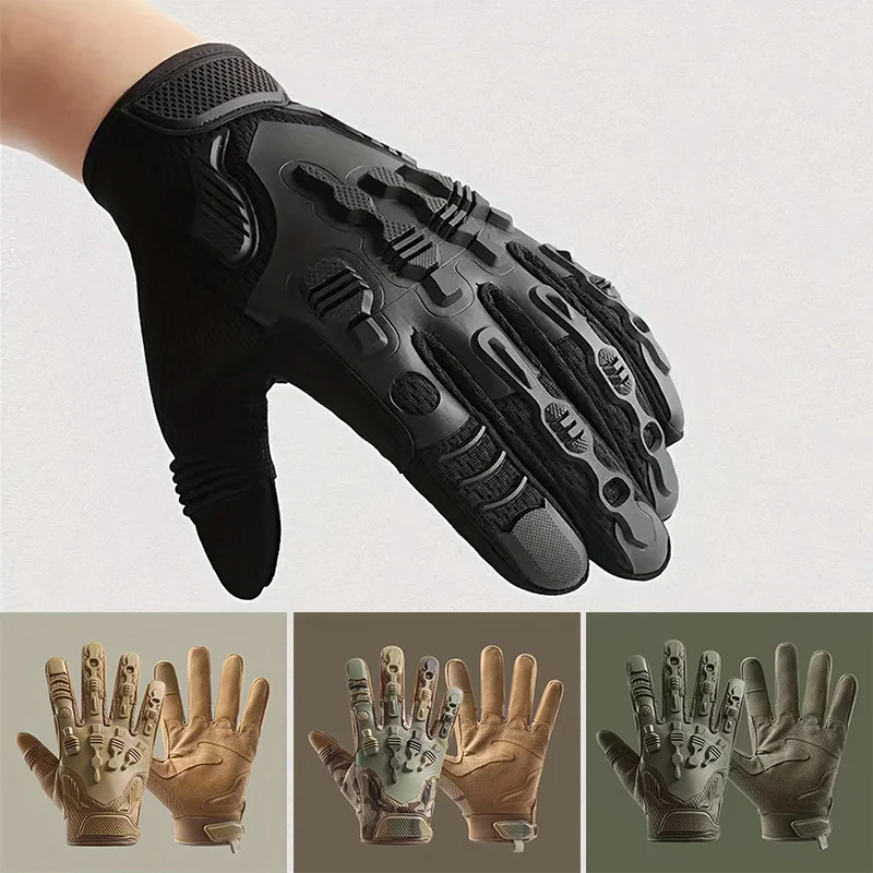 Men Full Finger Hunting Tactical Gloves sports gloves finger gloves tactical gloves Breathable non-slip Gloves Sports Cycling Hiking fishing Outdoor Equipment for Men
