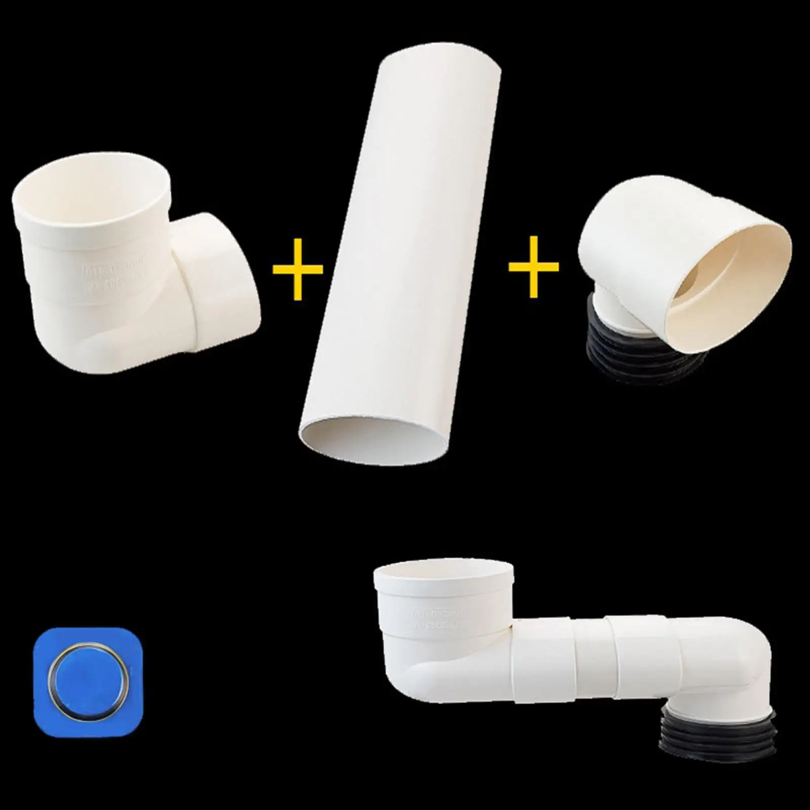Offset Toilet Flange Tub Waste Expanded Hose Connector Repair for Plumbing Drainage Systems Universal PVC Offset Closet Flange Offset Toilet Flange Tub Waste Expanded Hose Connector Repair for Plumbing Drainage Systems Universal PVC Offset Closet Flange