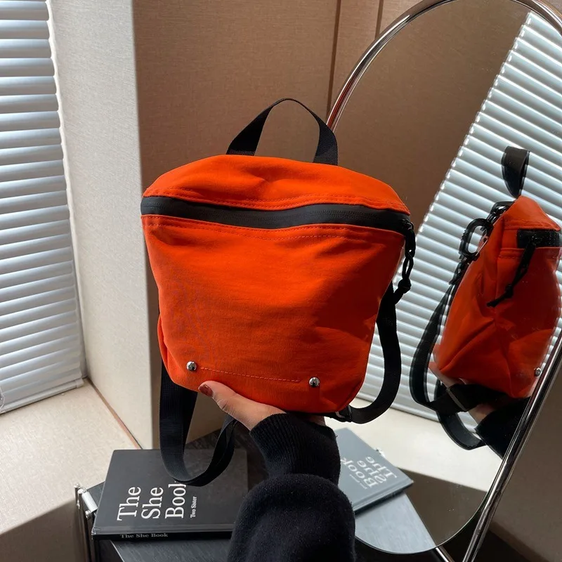 Shoulder Bag New Casual Nylon Mini Crossbody Bag Street Trendy All-match Lightweight Sports Leisure Phone Pouch Coin Purses Bag