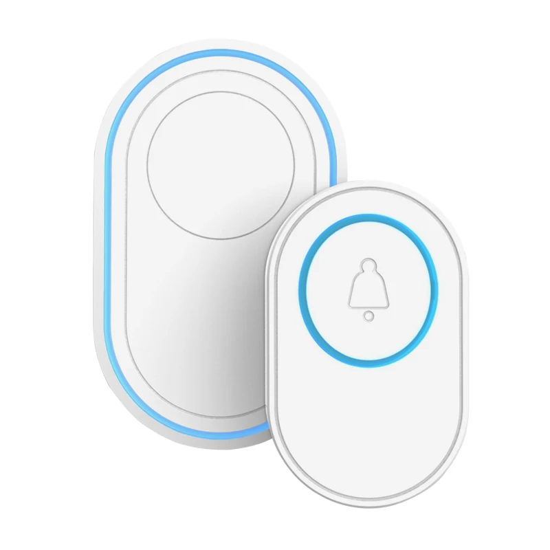 

2.4Ghz Wireless Long Distance Doorbell With Indoor Welcome Chime 433Mhz Wireless Home Security Alarm Door Ring