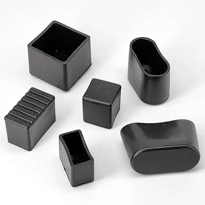 Plastic pipe caps 1-50pcs square PVC for table chair foot