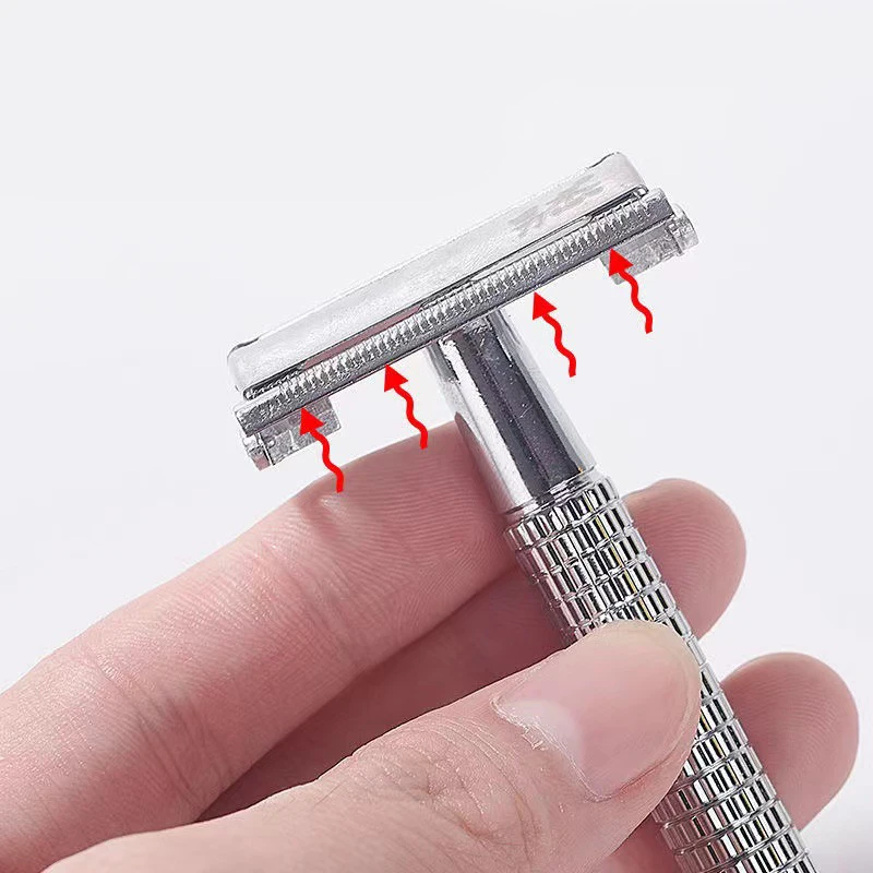Manual shaver MEN'S Razor Creative Old Fashioned Razor Double Sided Beauty Tool Stainless Steel
