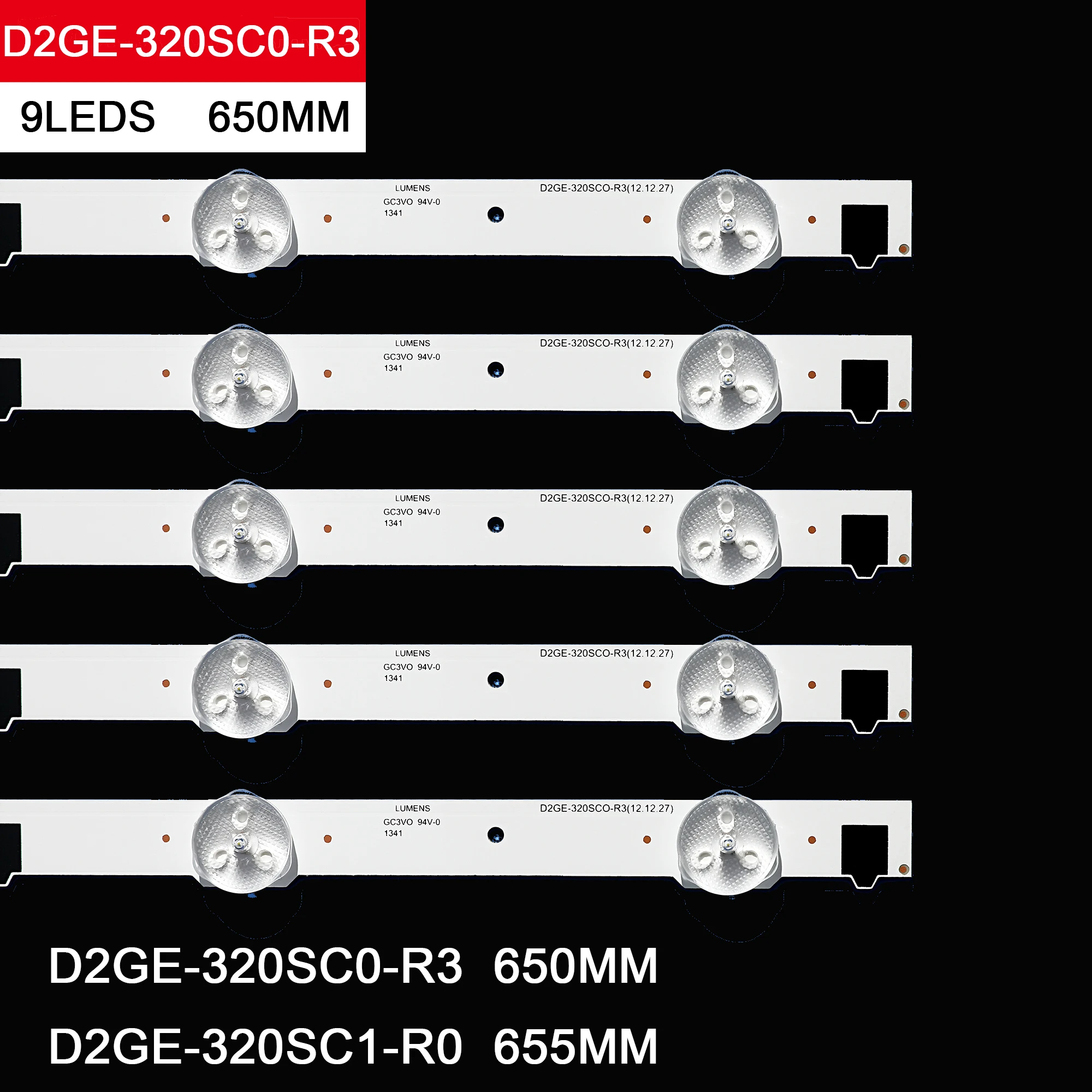 2013SVS32H Ue32f5000AK UE32F6200AK D2GE-320SCO-R0 UA32F4088AR UA32f4100AR backlight LUMENS D2GE-320SC0-R3 650MM 9LED 32 inch led light