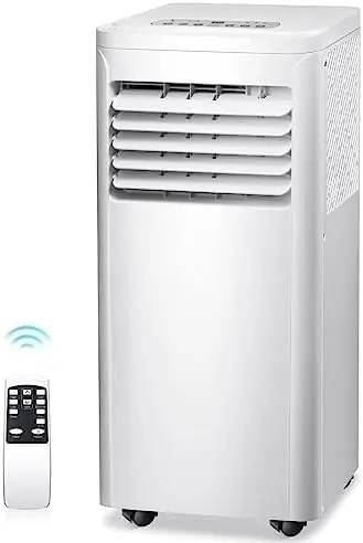 

Portable Air Conditioner,8000 BTU Powerful Home AC Unit with Built-in Dehumidifier & Fan Mode,Cools 350 Sq.Ft,Functional Por Fan