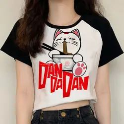 Dandadan Graphic Anime Women's Streetwear T - Shirt - Psychedelic Punk Pastel Design - XS (62782)