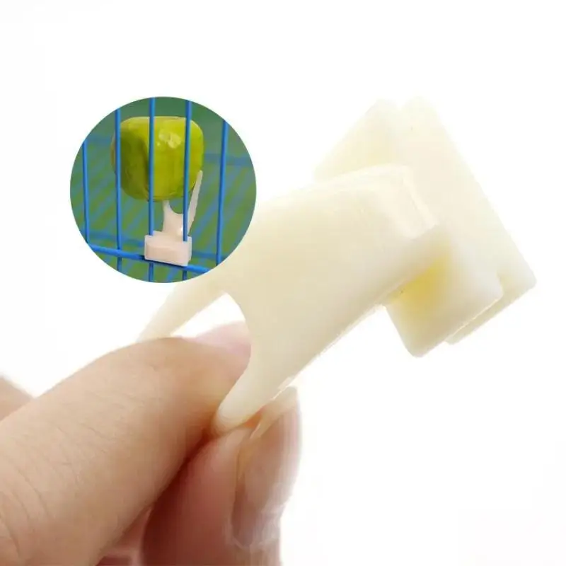 5pcs Durable PP Material Bird Cage Fruit Forks, Parrot Feeding Accessories, Pet Supplies Snack Holder for Birds 3