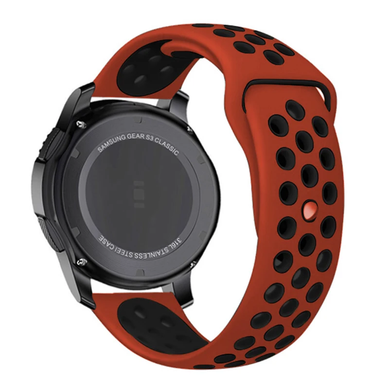 Silicone Sport Bracelet Strap for Smartwatches, 20mm/22mm