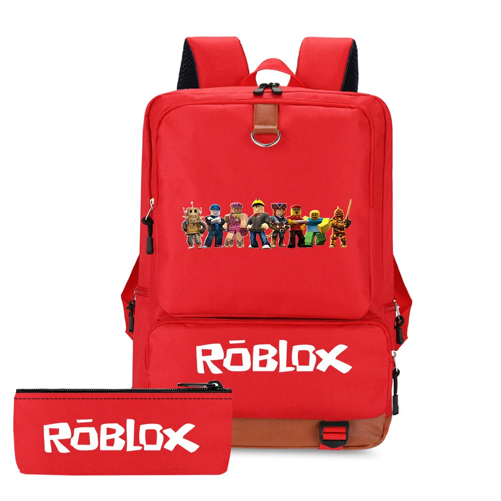 Jogo de mochila escolar Roblox Mundo virtual Mochila de estudante do ensino  fundamental Mochila de estudante do sexo masculino e feminino Mochila de  estudante para personalizar 44cm - Desconto no Preço